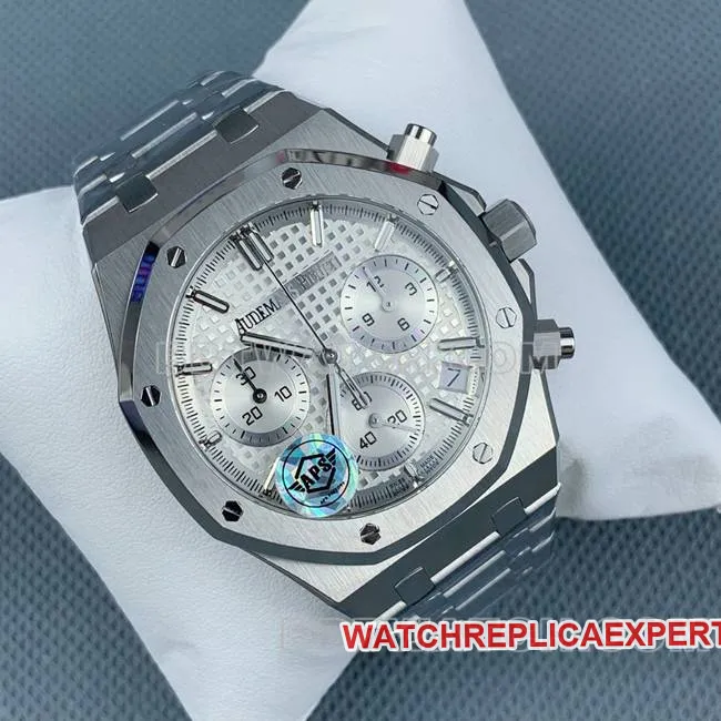 watch Royal OakAPS factory Audemars Piguetsilver dial26240caseback live photo