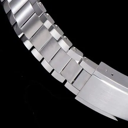 Top Omega Snoopy series men's white dial steel strap mechanical watch side view