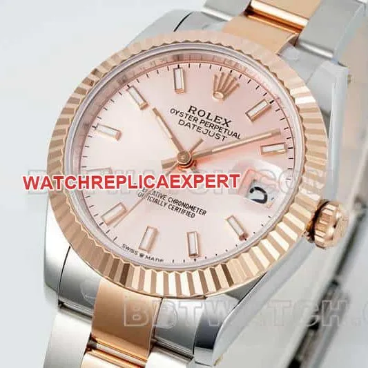 ARF FactoryRolex log top-tier 1:1super clonerose gold disc 31mm gold three-lattice chain link278271braceletlive photos