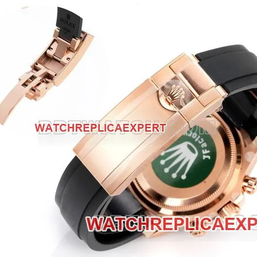 top-tier watch DaytonaJF factory Rolex brown disk rose gold4131 mechanical rubber braceletfront live photo