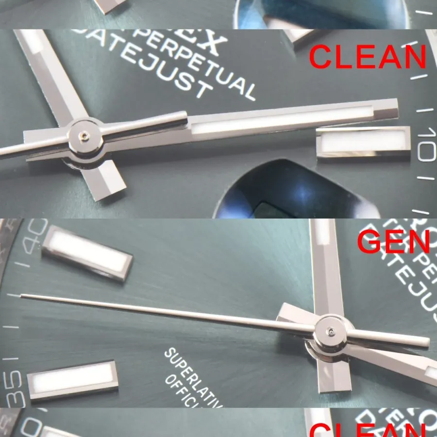 C Factory Log Green True and False Comparison Evaluation Rolextop-tier Table Pointer Comparison Chart
