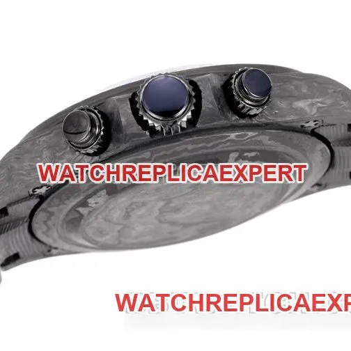 collectible watch TWF factory Rolex Daytona carbon fiber modified custom green front live photo