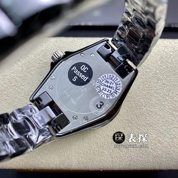 XF factory Chanel ladies J12super watch black dialsteel bracelet model pictures and prices side live photo