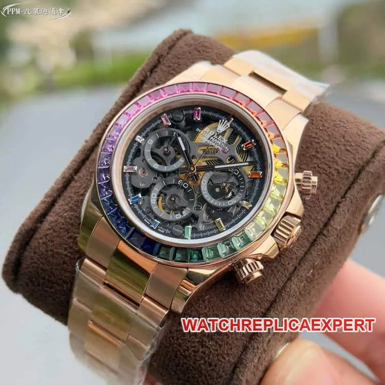 PPMRolexDaytonatop-tier 1:1high-quality Caihongdi 116595braceletlive photos
