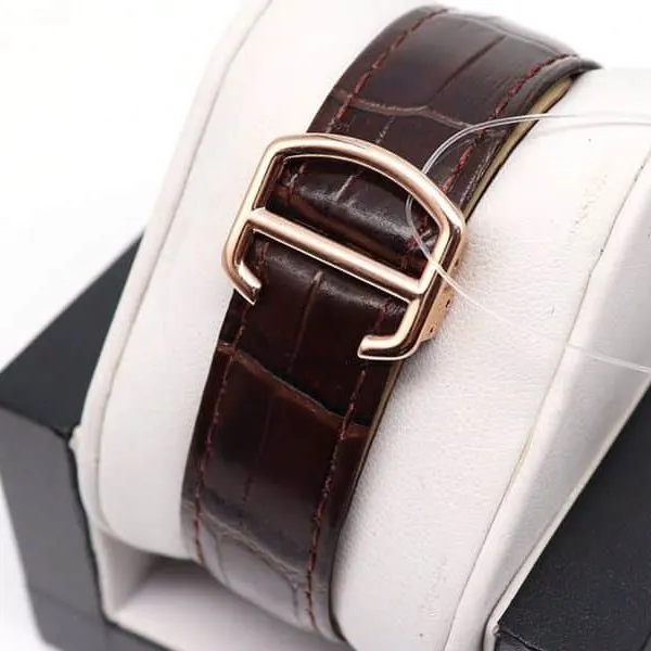 Cartier Watch, Cartier Blue Balloon Square Diamond Full Diamond Watch Caseback Image