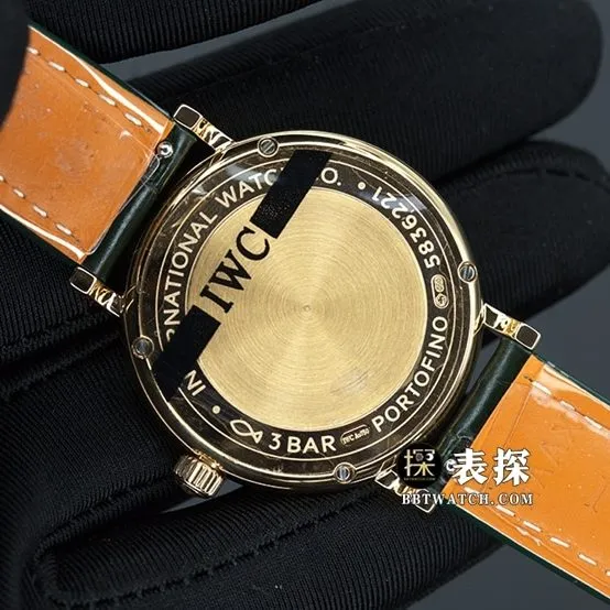 IWC Portofino top-tier watch ladies dial gold needle leather strap model pictures and prices front live photo