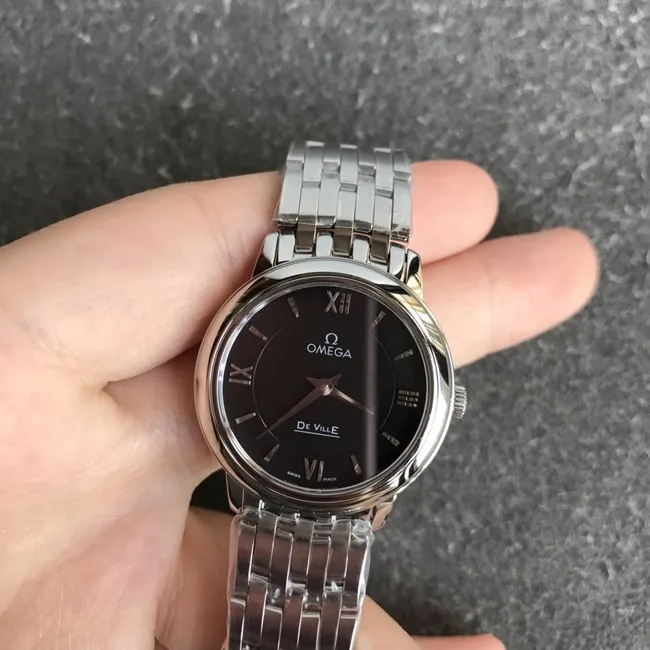 DK factory top-tier replicaOmega1:1 watch women's black dialsteel bracelet new natural real diamond quartz butterfly series watch back cover picture
