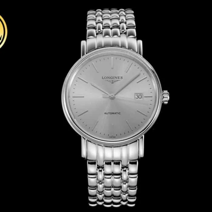 top-tier watch Longines men's gray plate steel bracelet magnificent series 40mm watch bracelet picture