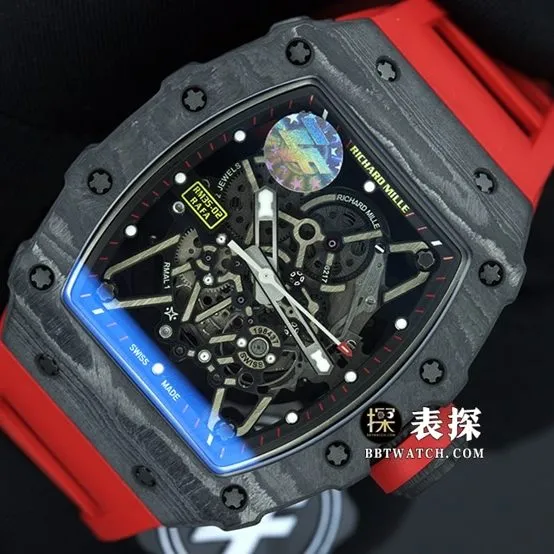 ZF FactoryRichard MilleRM035-2top-tier 1:1high-quality watch men's hollow disc rubber model pictures and prices front live photo