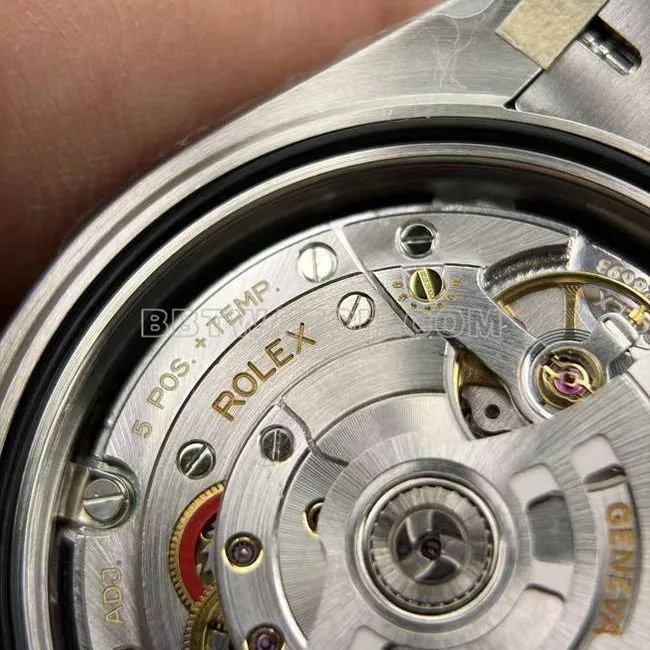 collectible watch ERF factory log Rolexblack dial3235 mechanical side live photo