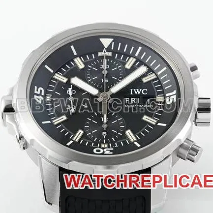 top-tier watch APS factory marine timepiece IWCblack dial7750 mechanical front live photo