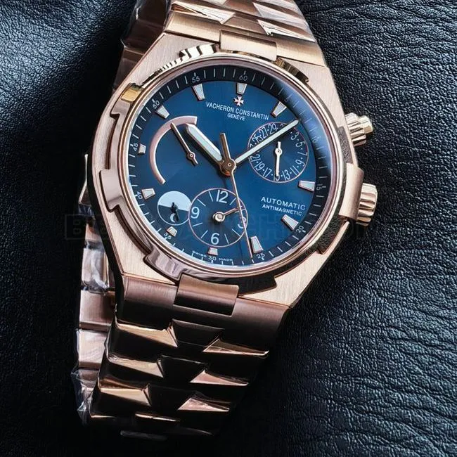 watch KR factory across the world Vacheron Constantinrose goldblue dial47450front live photo