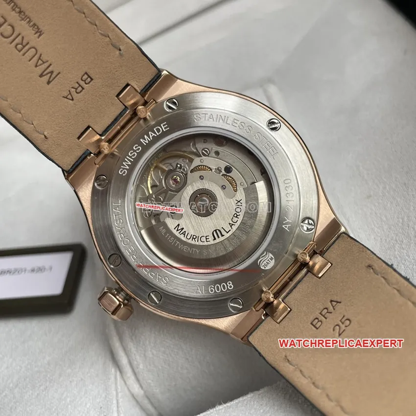Amy top-tier blue dial and green dialbronzeleather strap model AI6008 front live photo