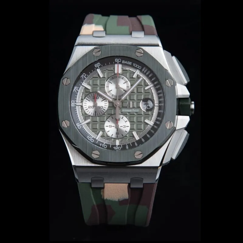 Big factory high-quality replicaAPFAudemars PiguetRoyal Oakgreen dial eliminates fake offshore 26400 watch front view