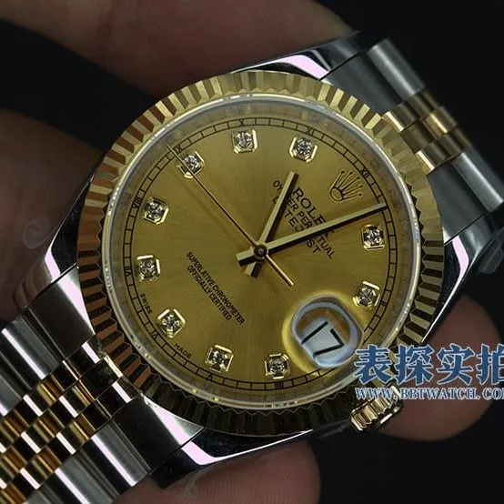 Rolexreplica watch gold-plated real diamond scale Swiss 2836movement overall picture