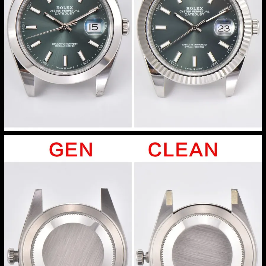 Factory C log green genuine and fake comparison evaluation Rolextop-tier table appearance comparison chart