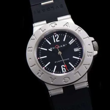 Bvlgari 2022 Aluminum Series Black Steel Men’s Watch Back Cover