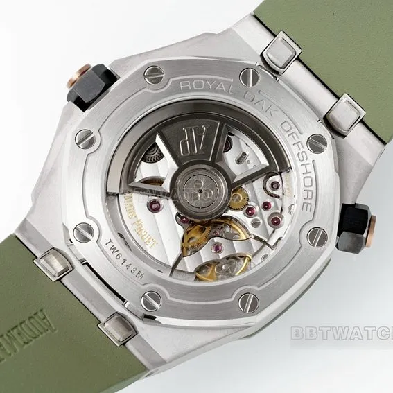 APS factory Audemars PiguetRoyal Oak offshore avocado rubber model 15720ST.OO.A052CA.01front live photo