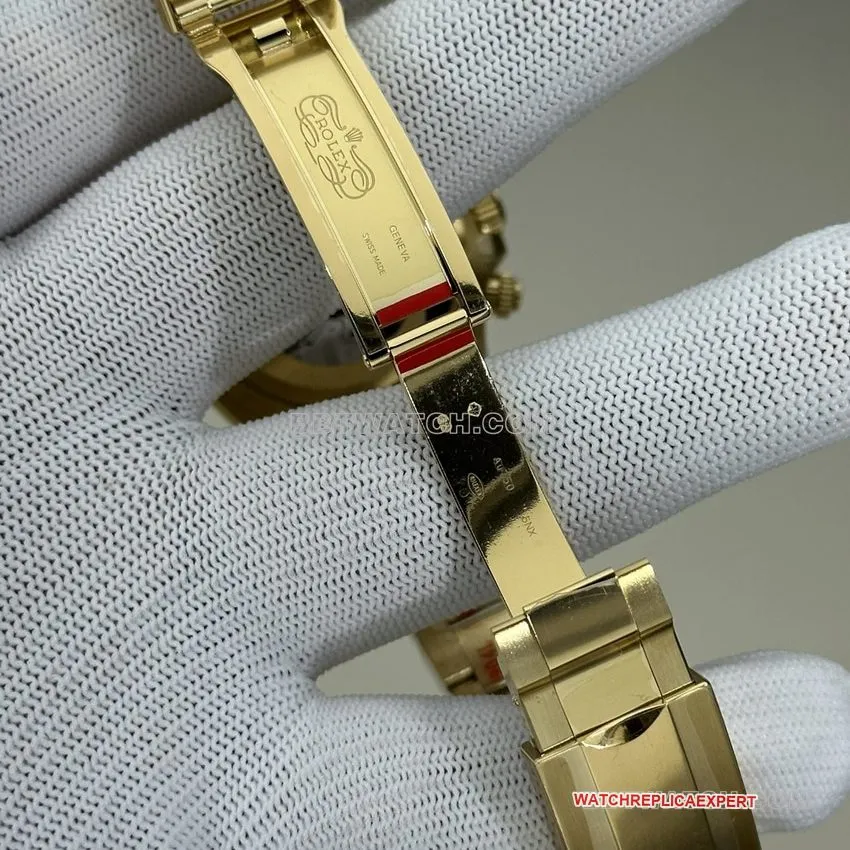 Clean FactoryRolexDaytonatop-tier 1:1super cloneblack dial all gold steel bracelet model 126508front live photo