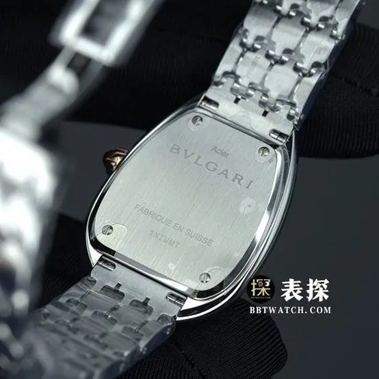 BV factory Bvlgari1:1top-tier watch ladies white dial gold needle steel bracelet model pictures and prices side live photo