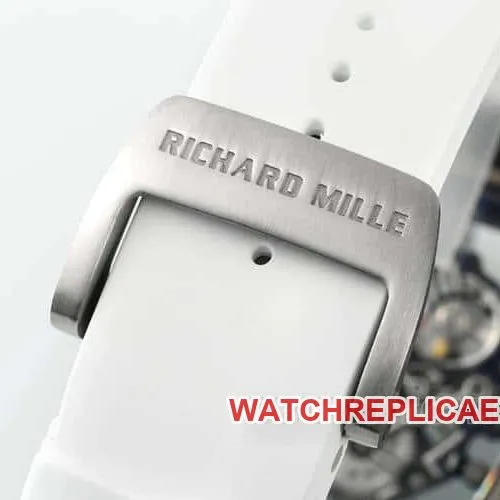 APSRichard Mille1:1top-tier carbon fiber case white rubber model RM055front live photo