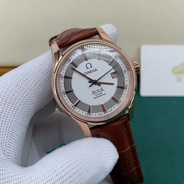Omega De Ville De Ville Hour Vision Co-Axial Date 41mm White Men Automatic