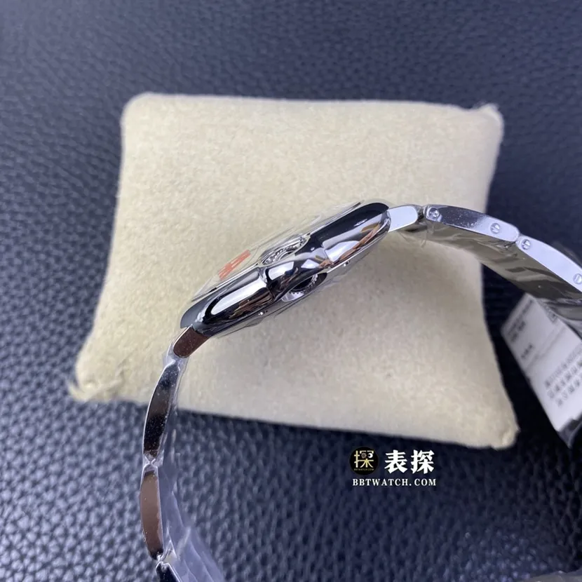 V6 factory Cartier blue balloon top imitation watches men's silver and white disk steel strap models pictures and prices strap real picture
