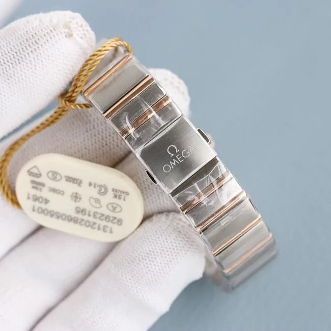 TW factory Omega women's watch white dialsteel bracelet constellation series quartzdetail shots