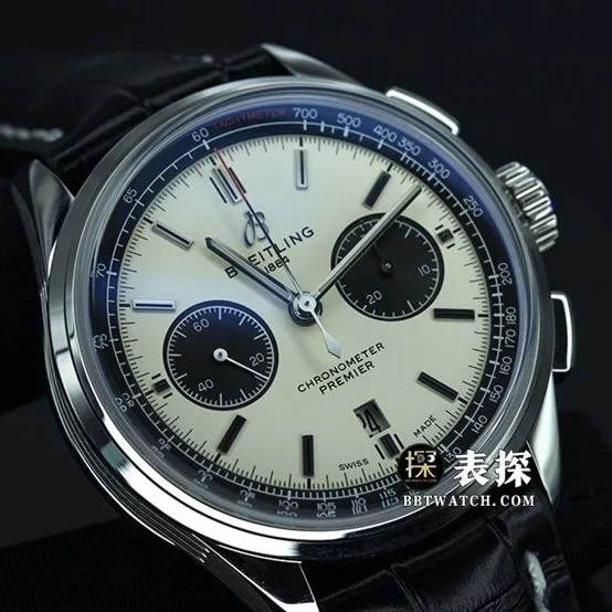 GF FactoryBreitling B01chronograph1:1super watch men's panda watch Daniel Wu's same leather strap model pictures and prices braceletlive photos