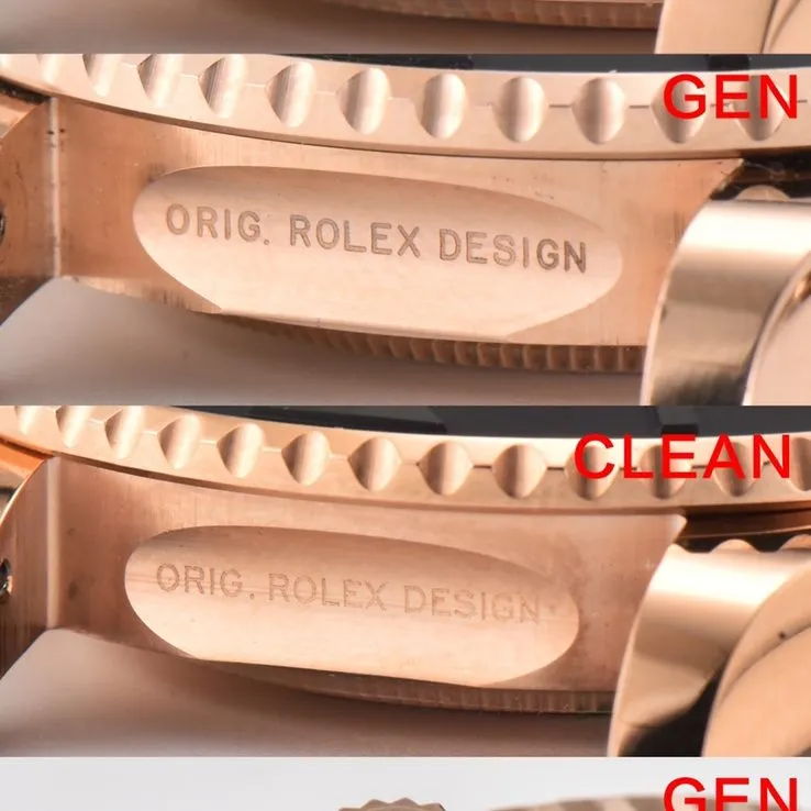 C Factory Yacht Master Rose Gold Authentic and Fake Comparison Evaluation Rolextop-tier Watch Appearance Comparison Chart