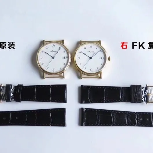 Breguet watch, fk classic watch, bracelet comparison chart