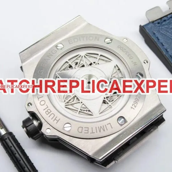 Hublot Tattoo Titanium Blue Watch Review - Unique Aesthetic Side View
