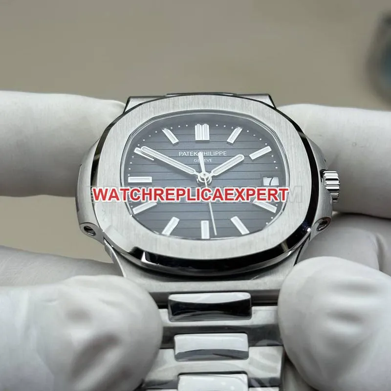 Patek Philippe collectible watch BBF factory Nautilus324movementblue dialsteel bracelet model braceletlive photos