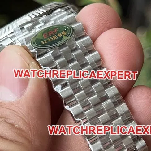 top-tier watch ERF factory log Rolexblack dial3235 mechanical 41mmclasplive photos