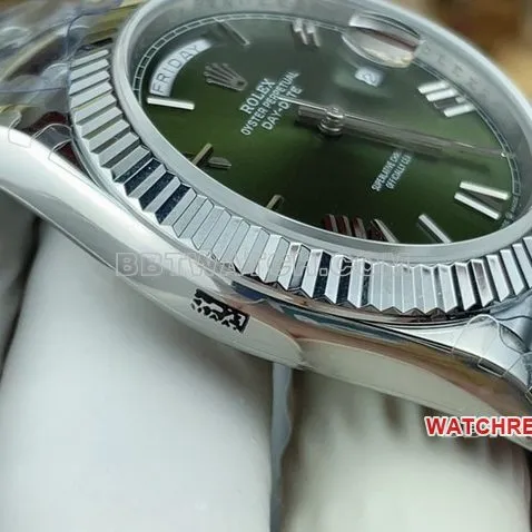 GM Factory Rolex Day-Date Ultra A Green Dial m228236-0008 Front Actual Photo