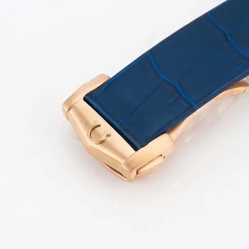 TW factory Omegatop-tier watch constellation series 39mm men's blue dial blue belt automatic movement watch front view