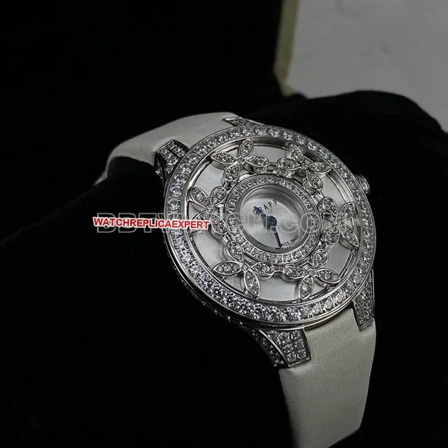watch VCA factory Graf sapphire crystaldiamond33mmquartz movementfront live photo