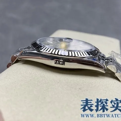 VSRolex high-quality log 41MM white steel watch_price_style pictures_quality clasp