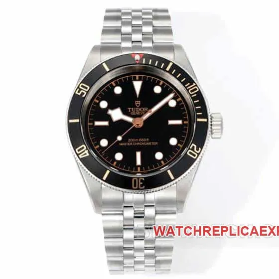 3TTudor Biwan top-tier replicablack dialsteel bracelet model 79230Nfront live photo