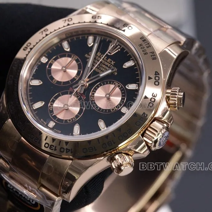 BT factory black gold DaytonaRolex1:1top-tier watch anti-replicaing label