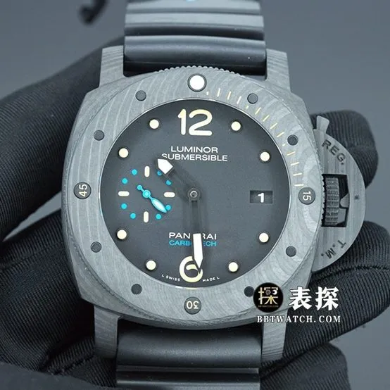 VS FactoryPanerai sneak Pam6161:1top-tier watch men's black dial rubber model pictures and prices front live photo