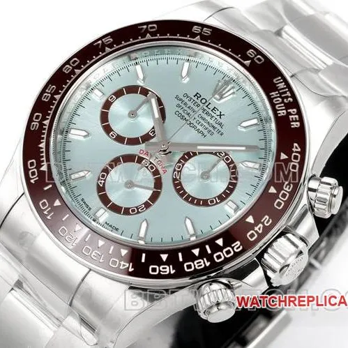 watch JF factory DaytonaRolex ice blue dial4131 mechanical 40mm caseback live photo