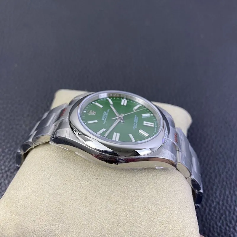 Rolex new Oyster Perpetual green dialreplica watch clasp picture