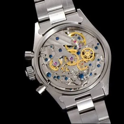 top-tier watch Rolex manual chronograph movement white dial men's retro series watch front view