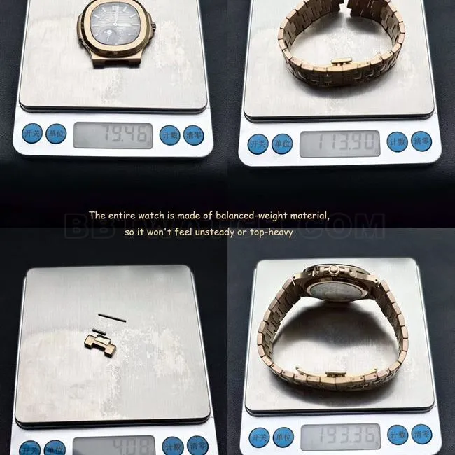 UMI factory Patek Philippe Nautilus5712 top-tier watch comparison Genuine difference side live photo