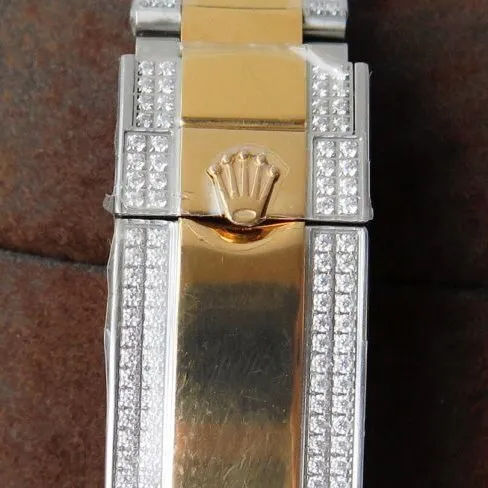 ReplicaRolex watch top-tierGMT-Master type II rear diamond customized version luxury sparkling classic trend side view