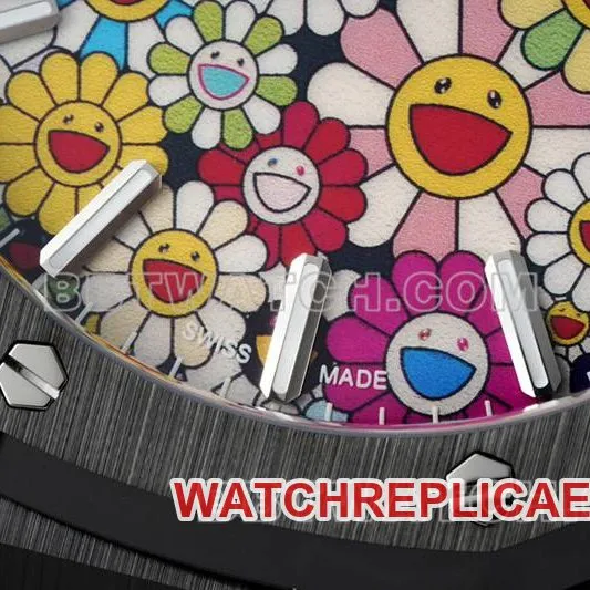 Audemars Piguet collectible watch APS factory Royal Oak flower pattern dialceramicsteel bracelet model 15500front live photo