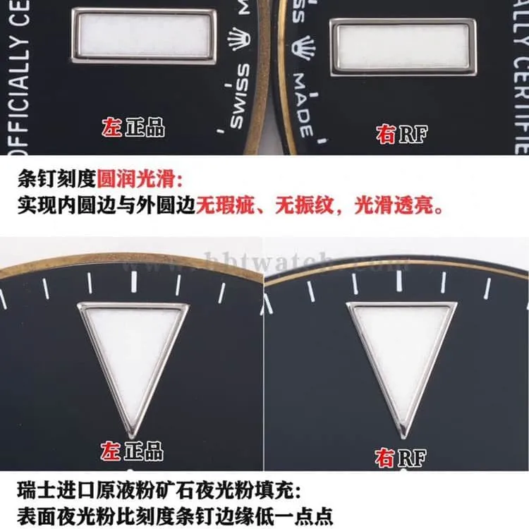 Evaluation of the difference between RFRolexSubmarinertop-tier and genuine. Comparison chart that shocked the market.