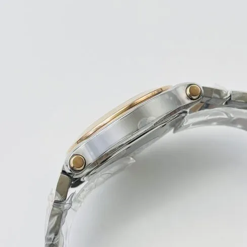 YF factory top-tier watch ChopardHAPYDIAMONDS series ladies indirect rose golddial watch with diamonds front view