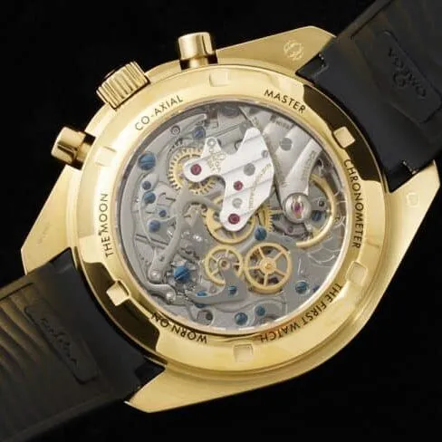 top-tiersuper cloneRM2022 legendary space watch yellow dial Omega Speedmaster series moon watch side view